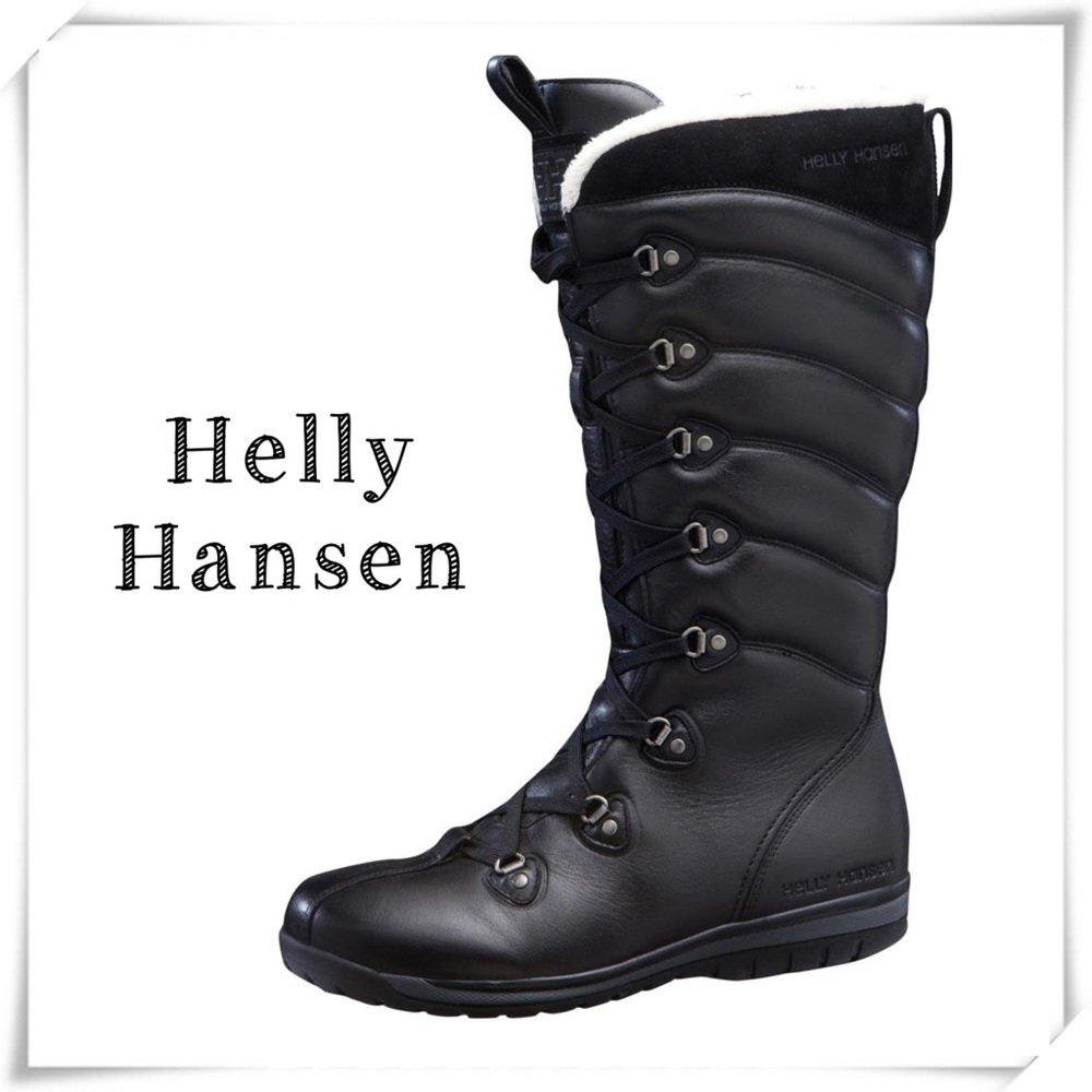 Helly Hansen Skuld 3 Leather Winter Shearling Boot in Black Size 6.5